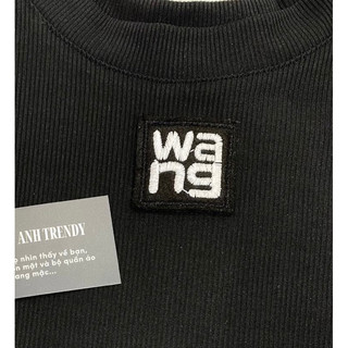 Sticker logo thêu vioong WANG ủi nhiệt