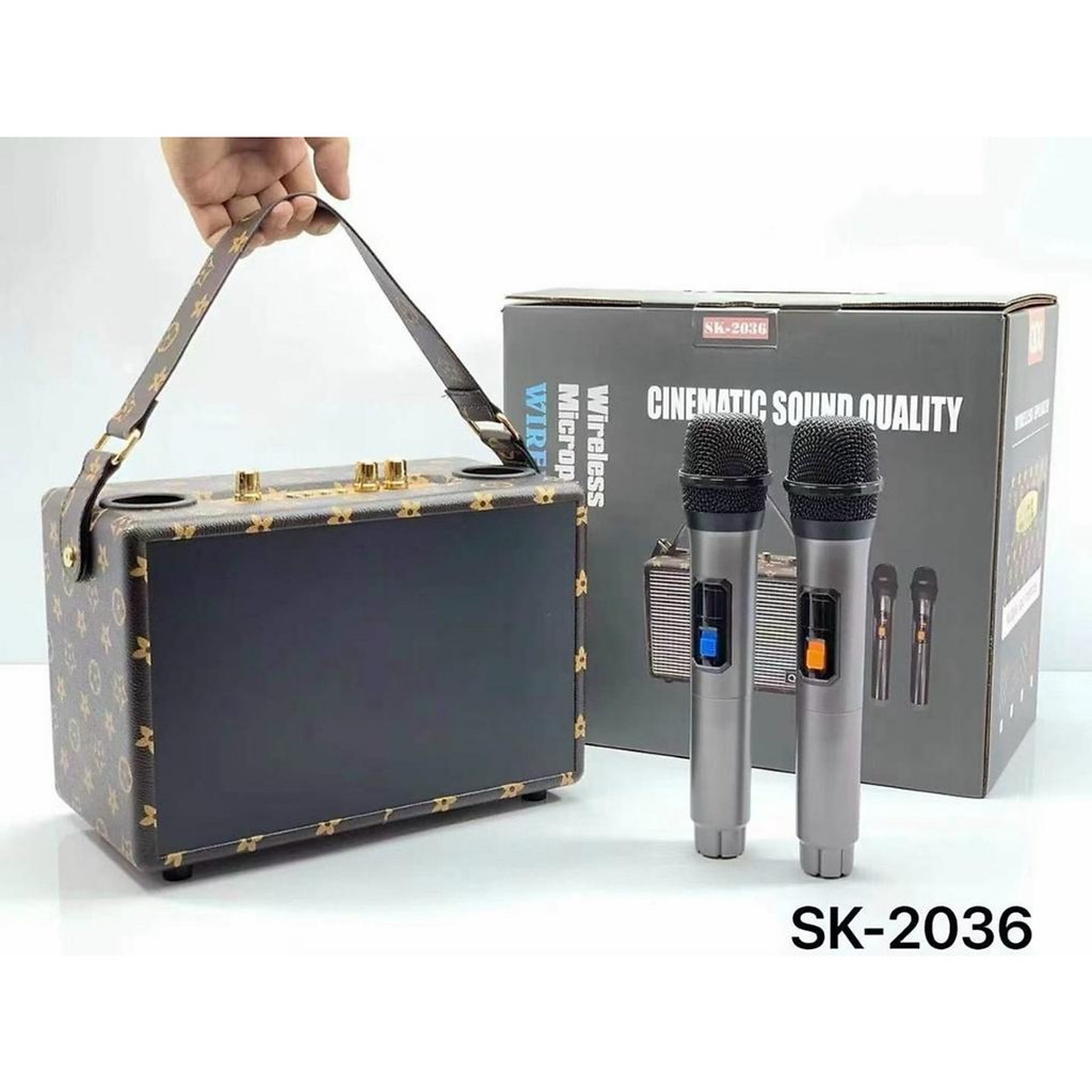 Loa Bluetooth Karaoke SK2036 Bản Cao Cấp Nhất Kèm 2 Micro Không Dây Âm Thanh Siêu Hay Nghe Nhạc Bass Căng EK25 VIETNHAT | BigBuy360 - bigbuy360.vn