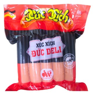 Xúc xích đức việt dòng đức deli| xúc xích 10 chiếc túi 500gr