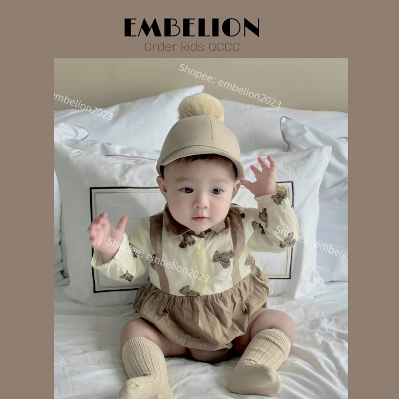 Body Suit gấu siêu iu cho bé