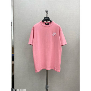 Áo phông len mỏng nam nữ màu new ss 2024 - Chất liệu len dệt mỏng - Hoạ tiết đơn giản - Màu hường nam tính