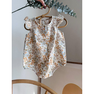 Set bodysuit bé trai bé gái vải muslin mềm mại, hoạt tiết vintage, hoạ tiết tinh nghịch size từ 7kg đến 11kg
