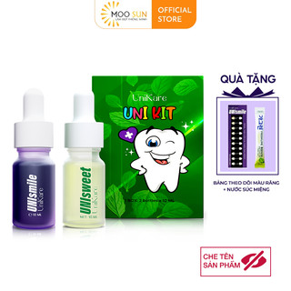 Serum Unismile Unikare hỗ trợ khử hôi miệng, cải thiện vết ố vàng, dung tích 10ml, có che tên sản phẩm