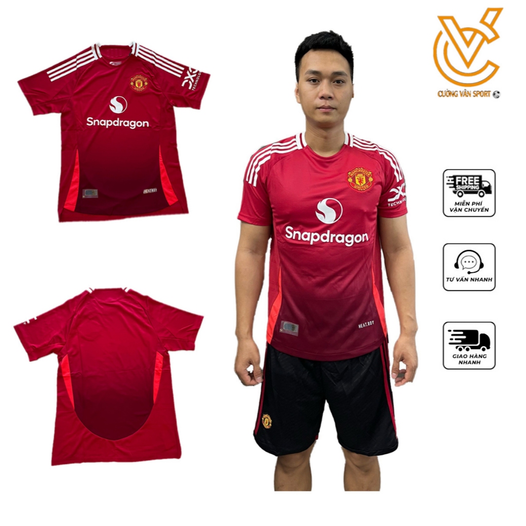 Áo bóng đá,đồ đá banh mu mùa mới 2025 chất vải THÁI cao cấp,fom âu