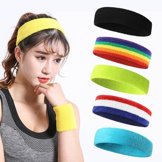 Băng Đô Thể Thao Nam Nữ, HeadBand Băng Đầu Thấm Mồ Hôi Khi Chơi Cầu Lông Bóng Rổ Tennis Chạy Bộ Tập Gym Đạp Xe