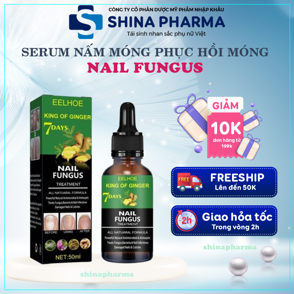 Tinh Chất Dứt Điểm Nấm Móng, Thối Móng Eelhoe Nail Fungus Ginger - Tinh Chất Gừng Già Thành Phần Thảo Dược Phục Hồi