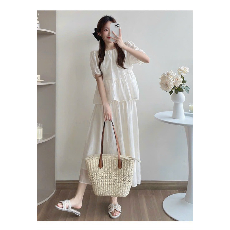 Séc váy tơ đũi bầu rời.