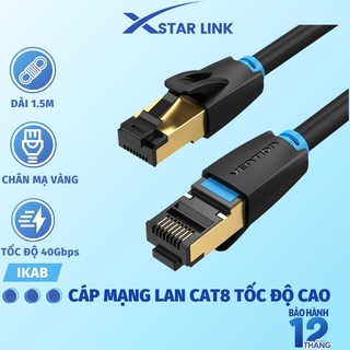 Dây cáp mạng cat8 1m 3m 5m 10m rj45 40gbps 2000mhz lan cat8 vention chất lượng cao