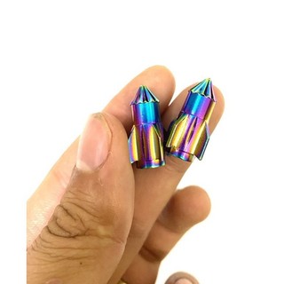 Ốc chân van tên lửa titan 7 màu gắn xe máy/xe điện cực đẹp giá 1 đôi