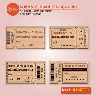NHÃN VỞ - THIẾT KẾ IN THEO YÊU CẦU