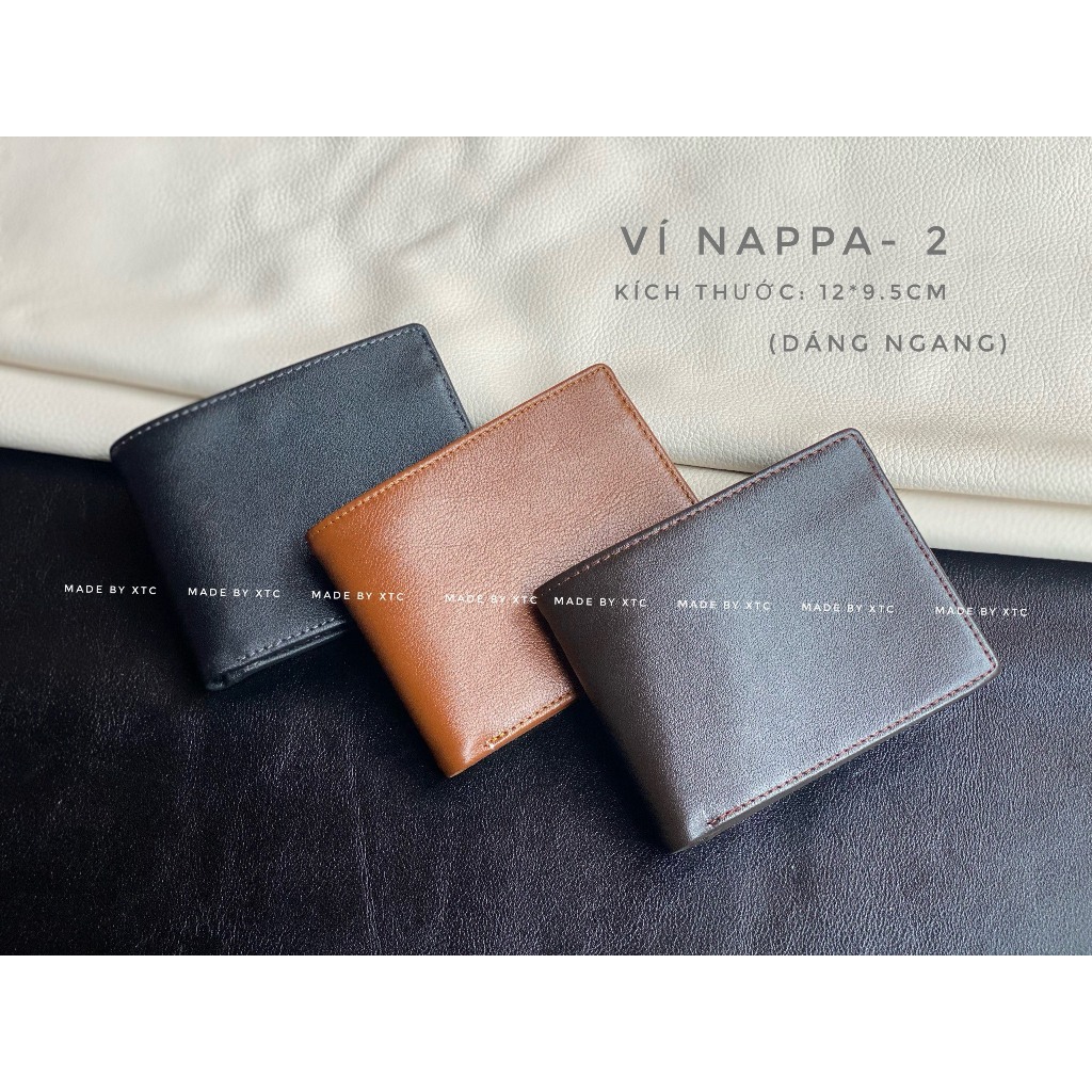 (Da bò thật 100%) Ví nam da bò Nappa cao cấp