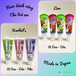 Kem đánh răng Nhật Bản cho bé
