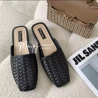  Dép sục nhựa lười êm chân chống trơn đi mưa Giày mules nữ đế bệt đi làm công sở Maipy S045 