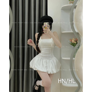 Váy Hai Dây Bồng Hàng Thiết Kế