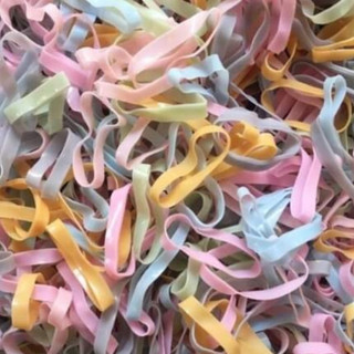 100gram Dây Thun Đen Cột Tóc Chun Đen Cột Tóc Tạo Kiểu