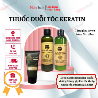Thuốc duỗi tóc KAMI,thuốc ép tóc siêu dưỡng keratin phục hồi tóc tại nhà không cần định hình