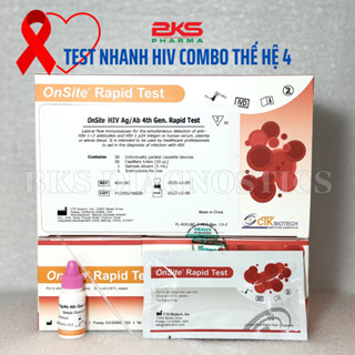 Que test nhanh HIV Combo Ag/Ab thế hệ thứ 4 từ CTK Biotech Hoa Kỳ