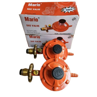 Bộ Van bếp gas ngắt tự động Mario và hpretty 1,5m dây gas 3 lớp màu cam, hàng loại 1, bảo hành 12 tháng