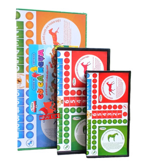 Bộ cờ cá ngựa nhiều kích thước kèm xúc xắc bằng nhựa giúp bé giải trí cùng gia đình,bạn bè