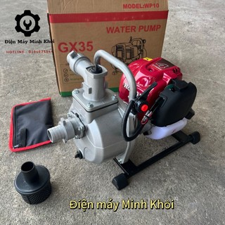 Máy bơm nước đẩy áp, chạy động cơ xăng Gx35 Honđa động cơ 4 thì, máy bơm nưới tưới vườn xách tay