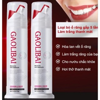 Kem đánh răng Nano Bạc GAOLIBAI đánh bai mảng bám,trắng răng,giảm hôi miệng 120g