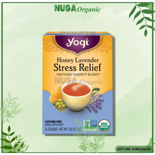 Trà thảo mộc hữu cơ giảm căng thẳng (Stress Relief Tea) - Yogi - 16gói