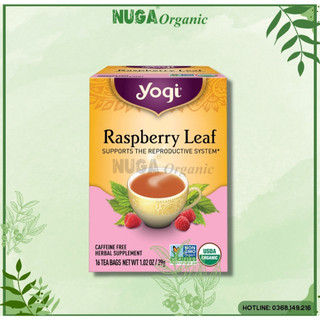 Trà lá mâm xôi hữu cơ - yogi - 16 gói