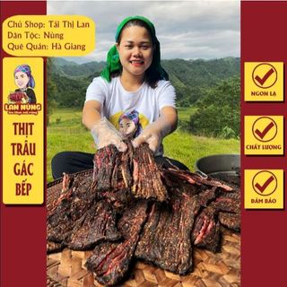 1 KG Thịt Trâu Gác Bếp Tây Bắc gia truyền người Thái, thịt trâu sấy khô thơm ngon chuẩn vị, có tặng kèm chẩm chéo