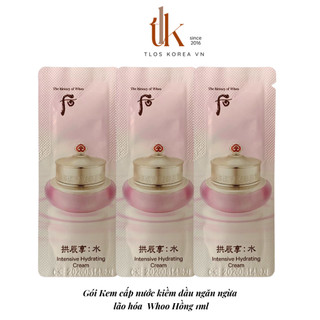 Gói Kem Dưỡng Whoo Hồng Vital Hydrating Cream 1ml/  Mát Da Không Nhờn Rít Cho Da Dầu