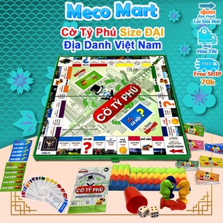 Bộ Cờ Tỷ Phú Size Đại 42cm, Đồ Chơi Trí Tuệ Trẻ Em MECO MART