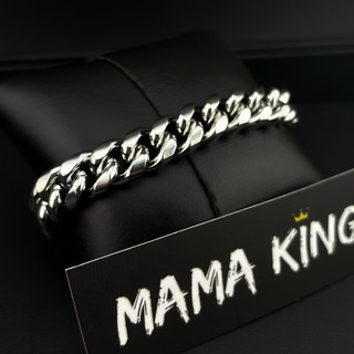  VÒNG TAY CUBAN TRƠN THÉP TITAN 316L SIÊU BỀN KHÔNG HAN GỈ KHÔNG BAY MÀU MAMA KING và Nhẫn trơn