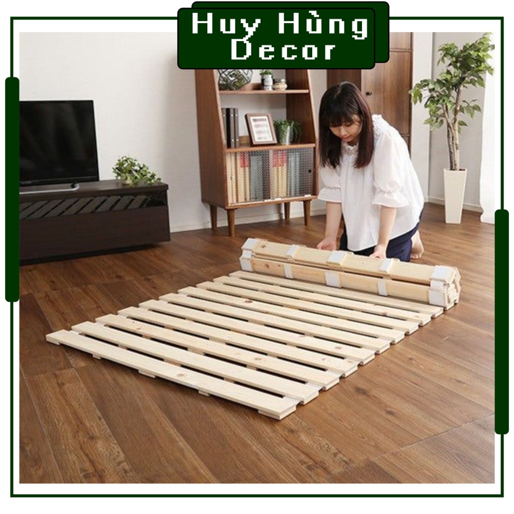 Giường Cuộn Trải Sàn, Pallet Gỗ Thông Tự Nhiên Cao Cấp Tiện Lợi Đa Năng