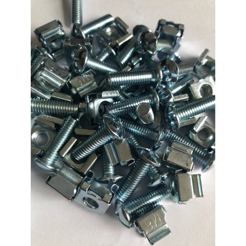 01 set ốc, chấu cài tủ main, tủ thiết bị âm thanh (20 chấu cài + 20 ốc)