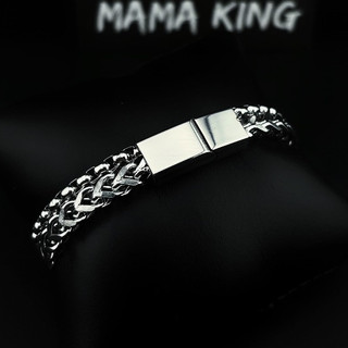 (TẶNG KÈM NHẪN)Vòng tay nam 2 trong 1 chất liệu thép không gỉ siêu bền MAMA KING