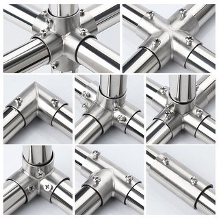 Khớp nối ống thép phi 19mm, 21mm không cần hàn cút nối ống tròn, khớp nối kim loại