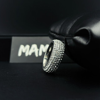 Nhẫn Đính đá v2 Titan Nam Nữ Cá Tính, Nhẫn Nam Nữ Thời Trang Đính Đá Mama King