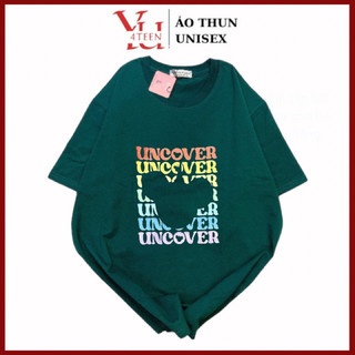 Áo Thun PHÔNG UNISEX in decal LOGO UNCOVER - Hình chụp thật (Đủ size M-L-XL-XXL BIGSIZE)