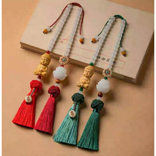 Khánh treo xe ô tô tượng phật bình an phong thuỷ trang trí xe hơi.