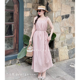 Váy 2 Dây Maxi Kèm Dây Buộc Mặc Nhiều Kiểu