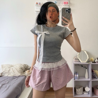 Áo babytee đính nơ dàii ( size ở mô tả )