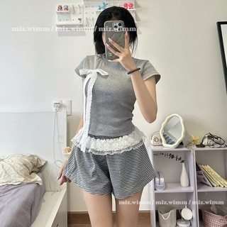 Áo babytee đính nơ dàii ( size ở mô tả )