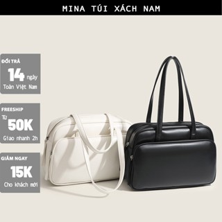 Túi tote đeo vai phong cách Hàn Quốc, Giỏ xách cỡ lớn chubby bag đi học, đi làm, đi chơi thời trang nữ trend 2024 MINA