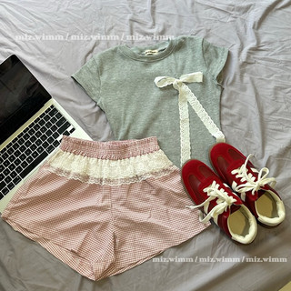 Áo babytee đính nơ dàii ( size ở mô tả )