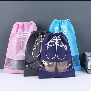 COMBO 5 - 10 Túi đựng giày dây rút chống nước bụi bẩn đi du lịch TRƠN