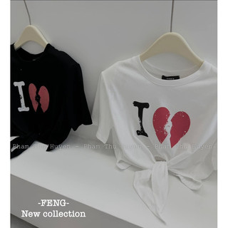 Phông croptop tim hot hit