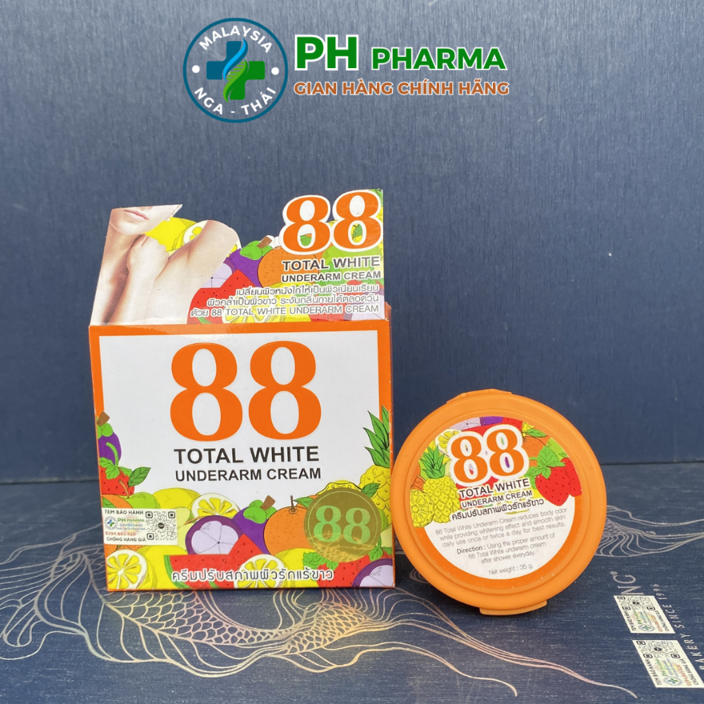 Kem Trắng Nách Total White 88 Total White Underarm Cream Thái Lan Hộp hũ 35gram