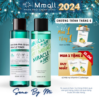 Nước Hoa Hồng Some By Mi AHA BHA PHA 30 Days Miracle Toner giảm mụn làm sạch da tẩy tế bào chết 150ml Mmall.vn