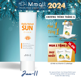 Kem chống nắng centella JNN-II Daily Velvet Sun Cream dưỡng ẩm dưỡng trắng chiết xuất rau má cho da dầu mụn 50g