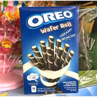 Bánh OREO Wafer Roll vị Vani/Socola hộp 54gam