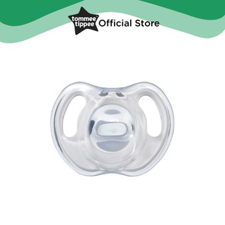 Ti giả silicon nguyên khối tommee tippee 0-6m & 6-18m - màu trắng trong